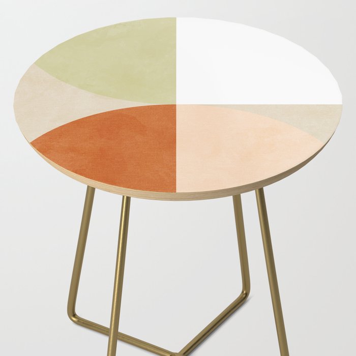 mid century boho shape minimal Side Table Gallery Image 2
