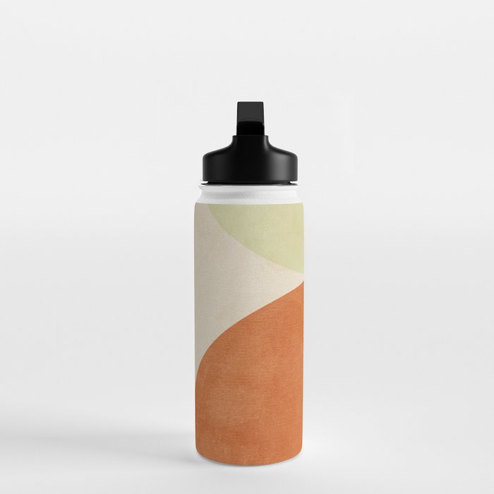 mid century boho shape minimal Water Bottle Gallery Image 3