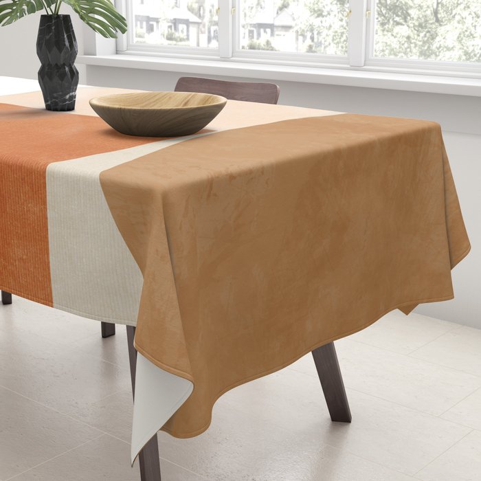 mid century boho shape minimal Tablecloth Gallery Image 3