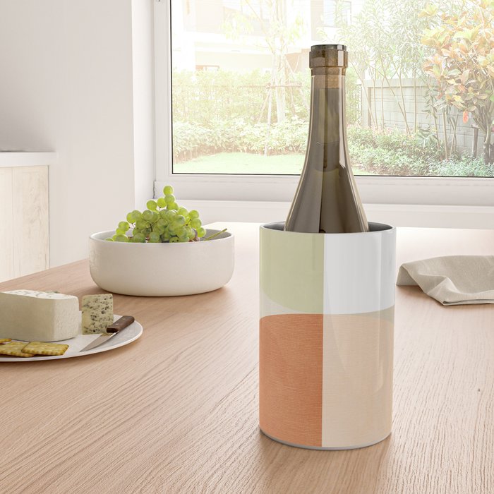 mid century boho shape minimal Wine Chiller Gallery Image 4