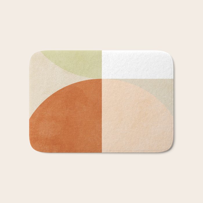 mid century boho shape minimal Bath Mat Gallery Image 1