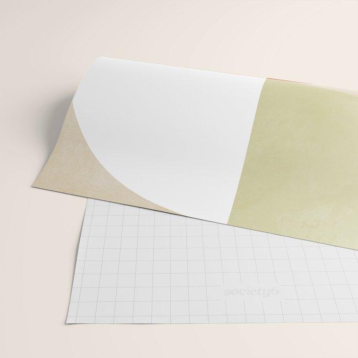 mid century boho shape minimal Wrapping Paper Gallery Image 2
