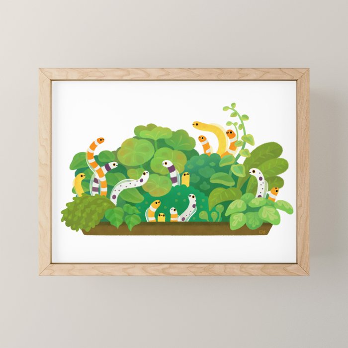 Garden eel Mini Art Print Gallery Image 1