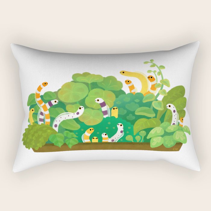 Garden eel Rectangular Pillow Gallery Image 1