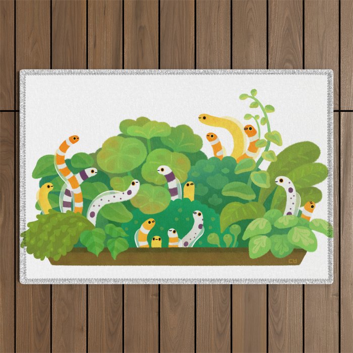 Garden eel Outdoor Rug Gallery Image 1