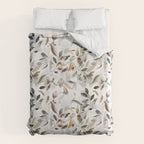 Harvest 2025 Mystic Watercolor Leaves Fall Duvet Cover Gallery Image 6
