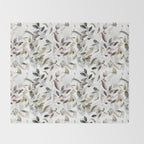 Harvest 2025 Mystic Watercolor Leaves Fall Throw Blanket Gallery Image 2