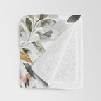 Harvest 2025 Mystic Watercolor Leaves Fall Throw Blanket Gallery Image 3
