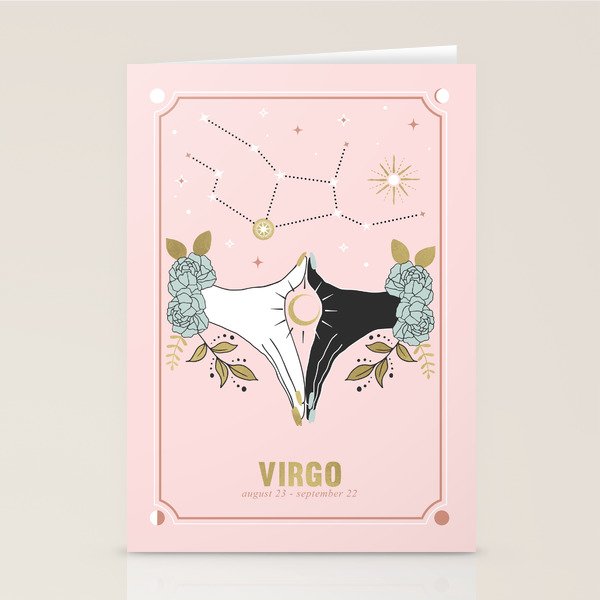 Virgo Zodiac Series Stationery Card Gallery Image 2