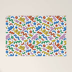 Colorful confetti doodle art pattern Welcome Mat Gallery Image 1