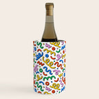 Colorful confetti doodle art pattern Wine Chiller Gallery Image 2