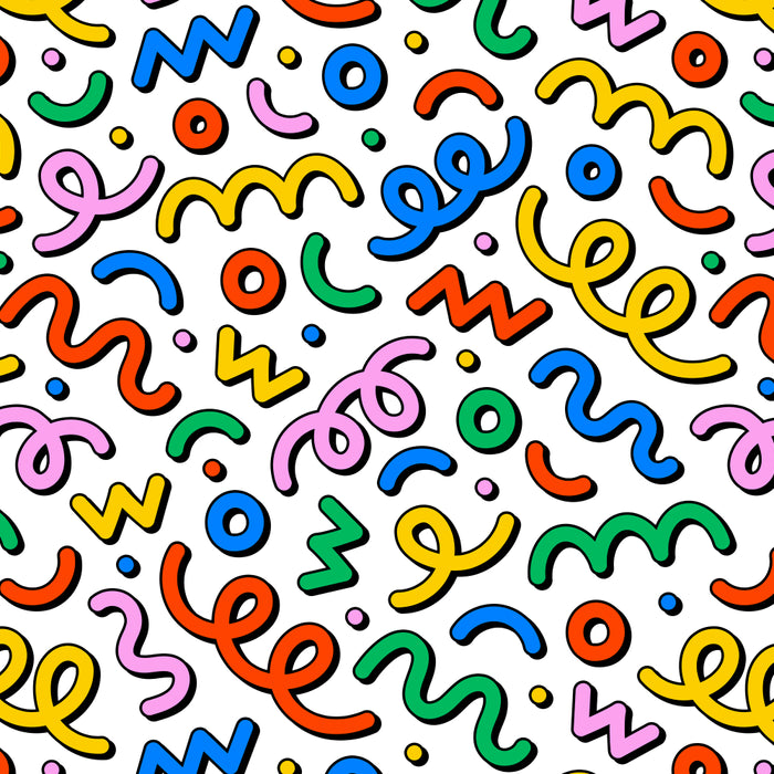 Colorful confetti doodle art pattern Coffee Mug Gallery Image 2