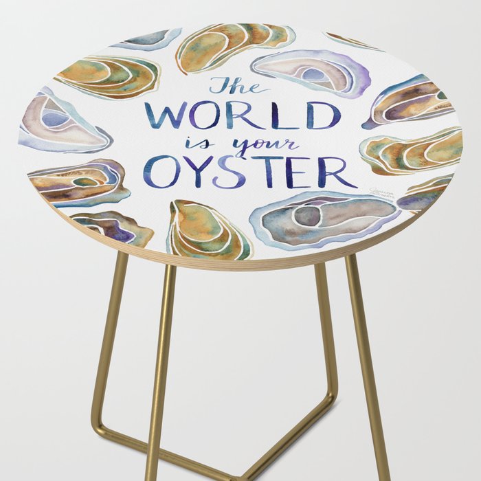 The World is Your Oyster Side Table Gallery Image 2
