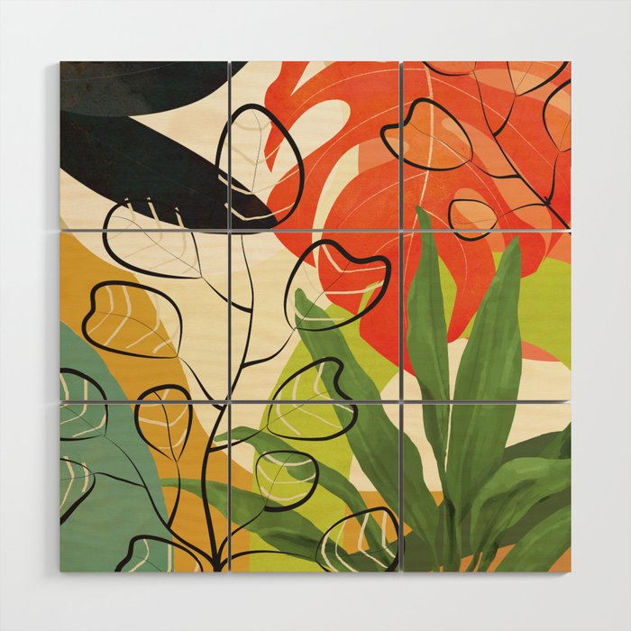 Peaceful Garden Feelings 03 Wood Wall Art Gallery Image 1