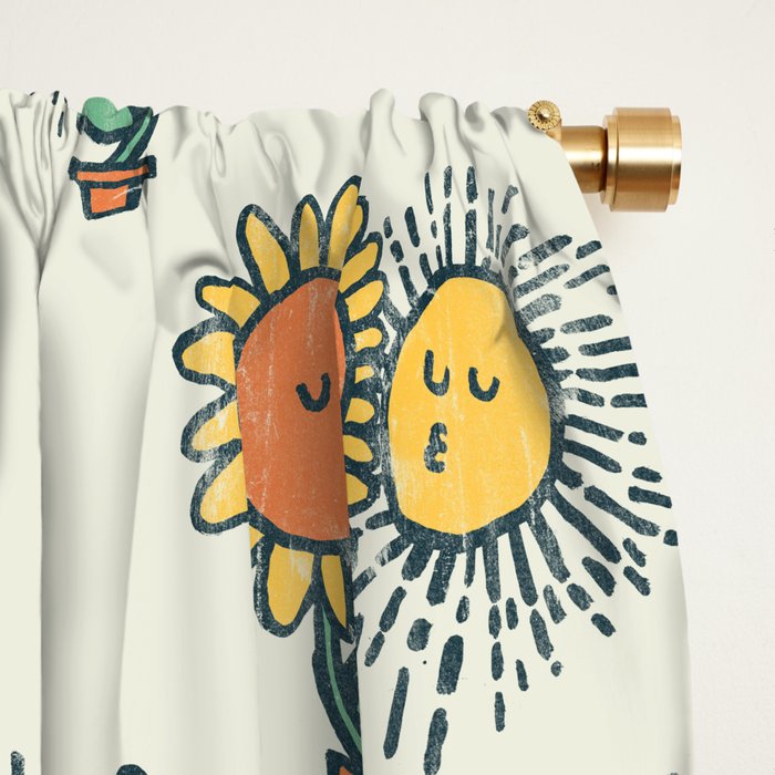 Sun Kissed sunflower Window Curtain Gallery Image 2