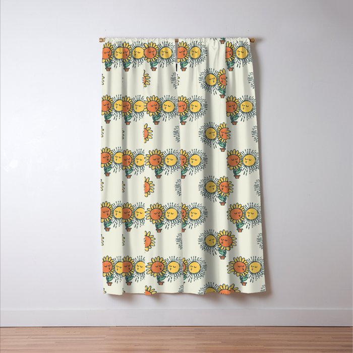 Sun Kissed sunflower Window Curtain Gallery Image 3