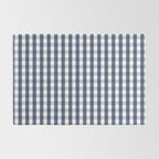 Southern Navy Gingham Rug Gallery Image 2
