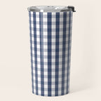 Southern Navy Gingham Travel Mug Gallery Image 2