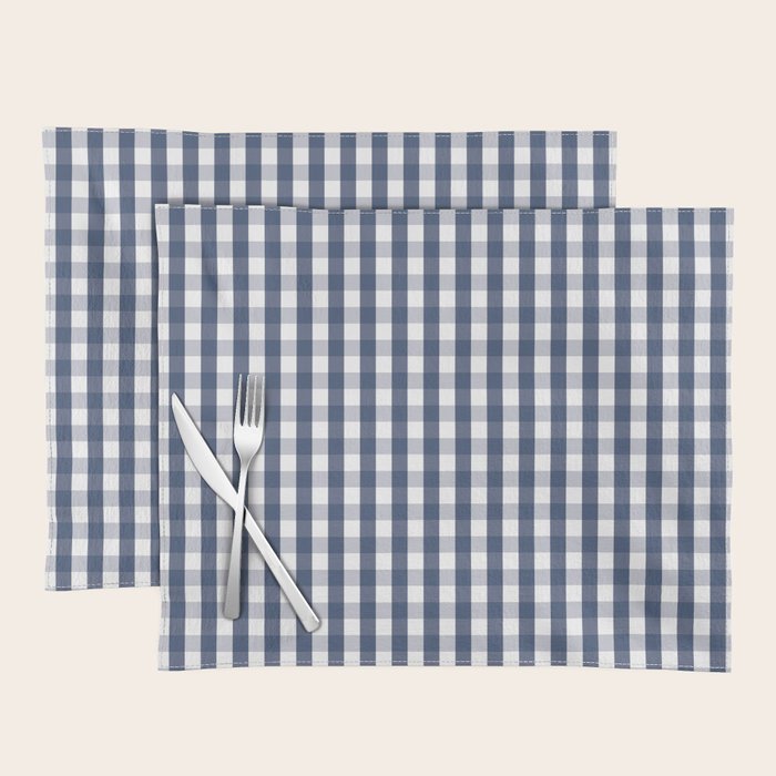 Southern Navy Gingham Placemat Gallery Image 1