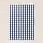 Southern Navy Gingham Stationery Card Gallery Image 2