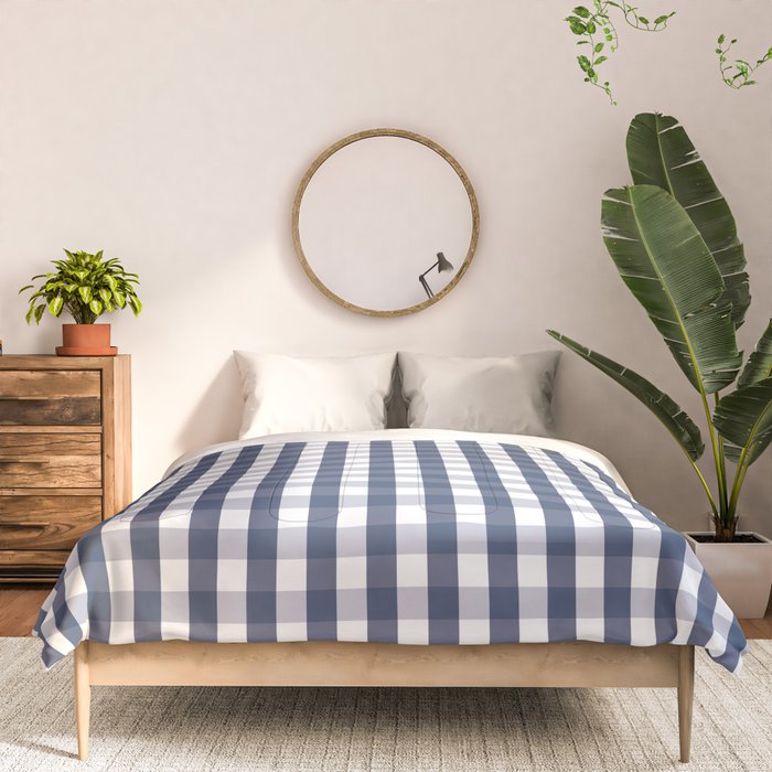 Southern Navy Gingham Comforter Gallery Image 3