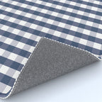 Southern Navy Gingham Rug Gallery Image 4