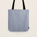 Southern Navy Gingham Tote Bag Gallery Image 1