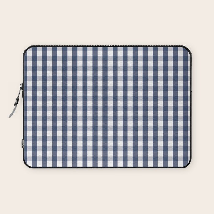 Southern Navy Gingham Laptop Sleeve Gallery Image 1