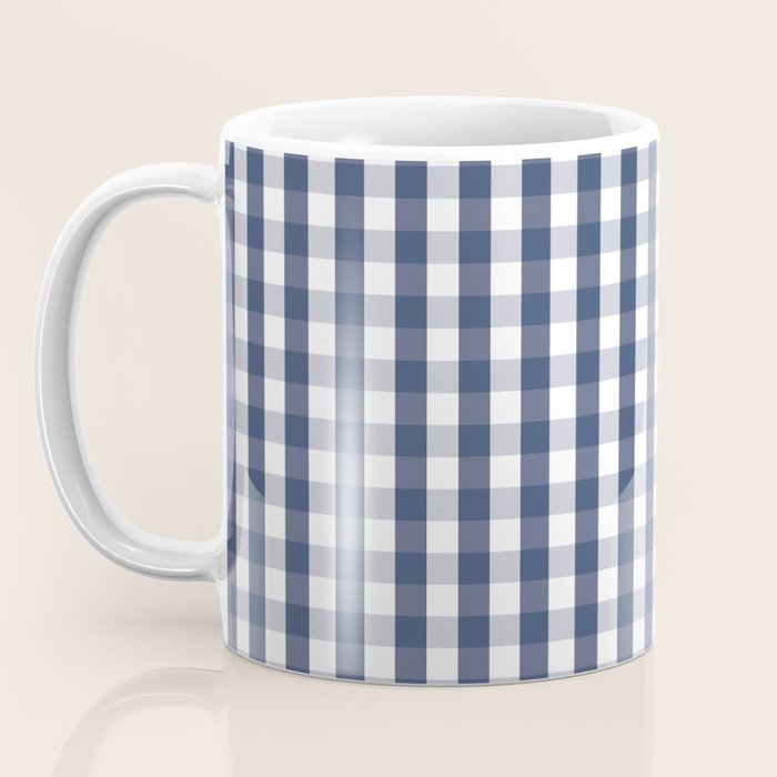 Southern Navy Gingham Coffee Mug Gallery Image 3