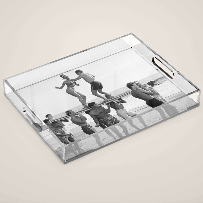 Vintage Beach Party 1 Acrylic Tray Gallery Image 1