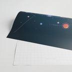 Space Rocket in Solar System Wrapping Paper Gallery Image 2