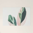 Pink Leaves I Welcome Mat Gallery Image 1