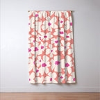 Retro Daisy - Magenta Mood Window Curtain Gallery Image 3