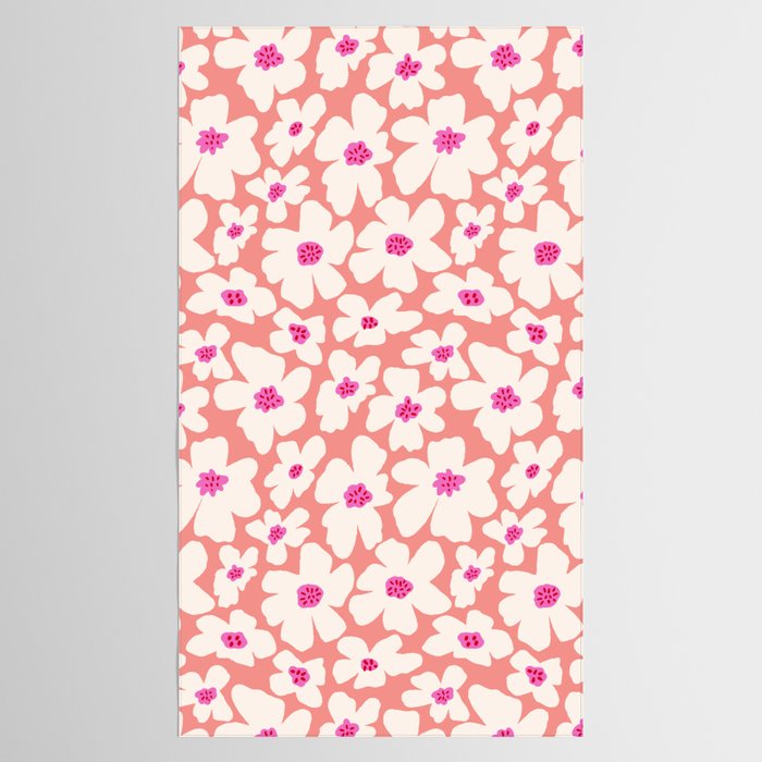 Retro Daisy - Magenta Mood Tablecloth Gallery Image 2