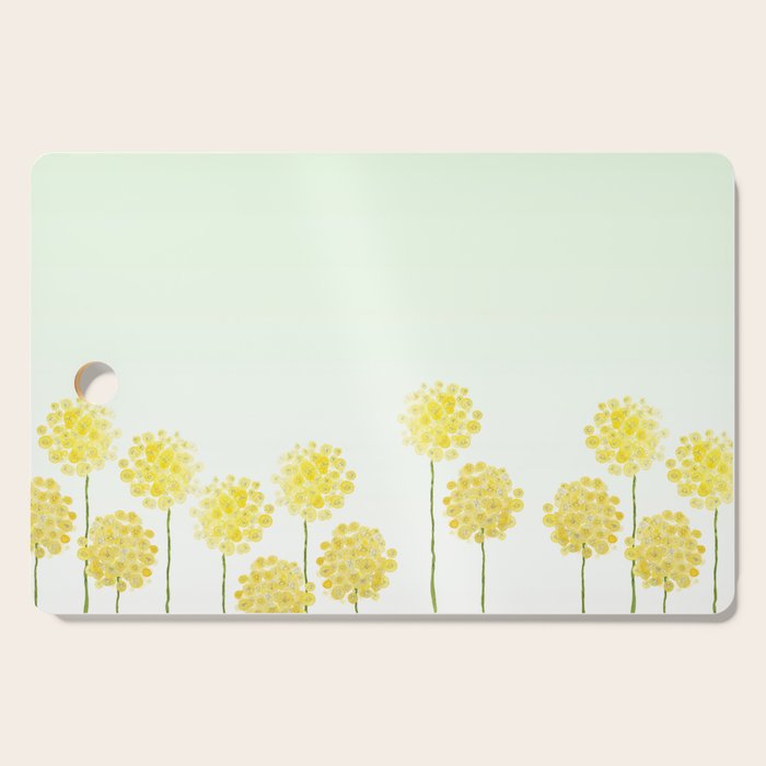two abstract dandelions watercolor Cutting Board Gallery Image 1