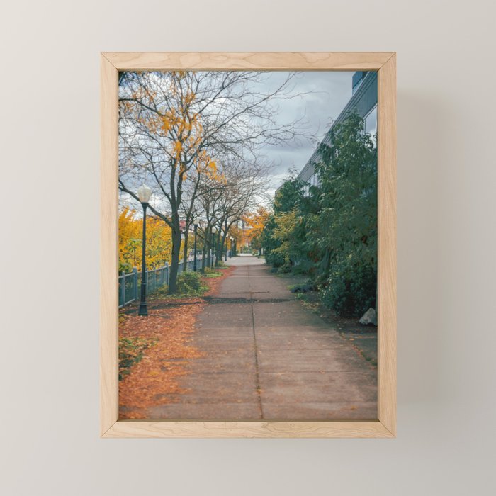 Autumn Sidewalk II Mini Art Print Gallery Image 1