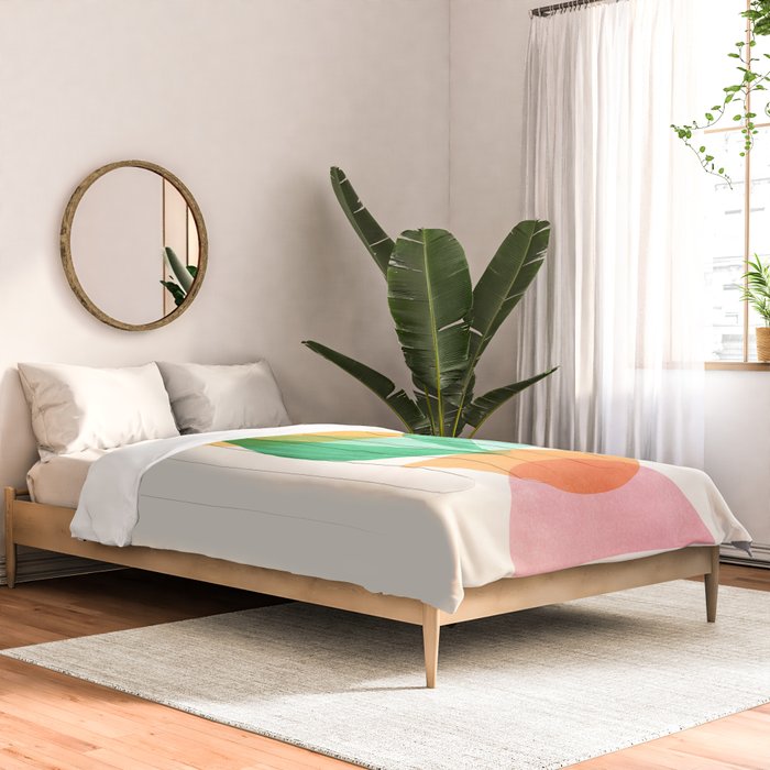 Summer Stack Abstract Plant Illustration Comforter Gallery Image 2