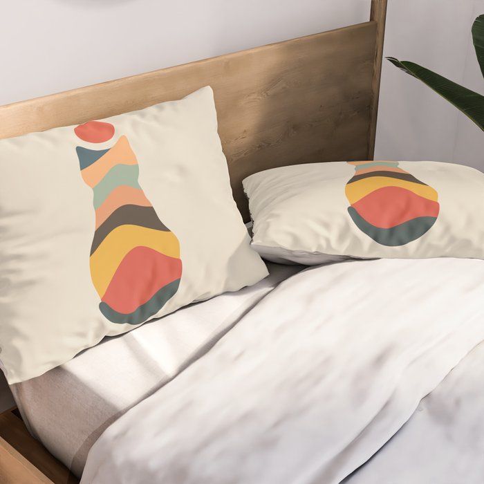 Cat Landscape 148 Pillow Sham Gallery Image 2