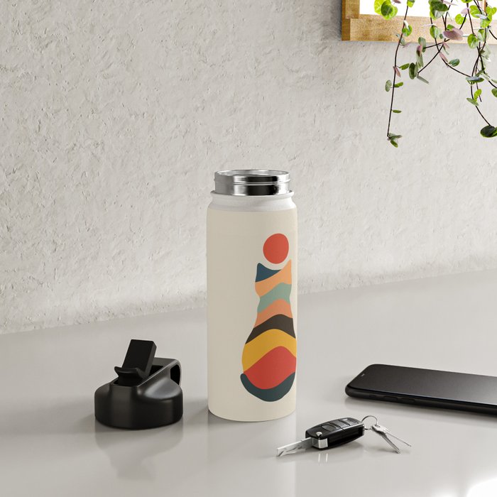 Cat Landscape 148 Water Bottle Gallery Image 4