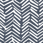 Abstract Herringbone, Striped Pattern, Blue and White Coffee Mug Gallery Image 2