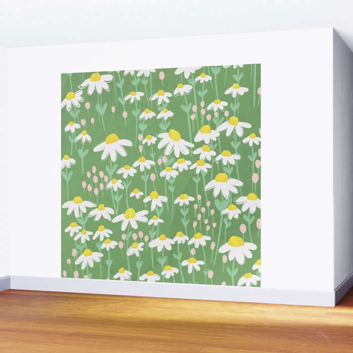 Chamomile Dream Wall Mural Gallery Image 2