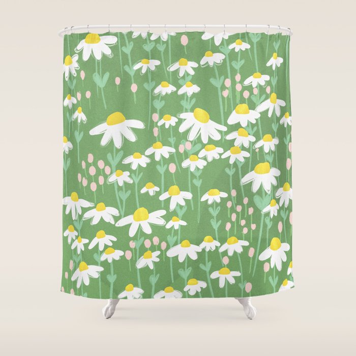 Chamomile Dream Shower Curtain Gallery Image 1