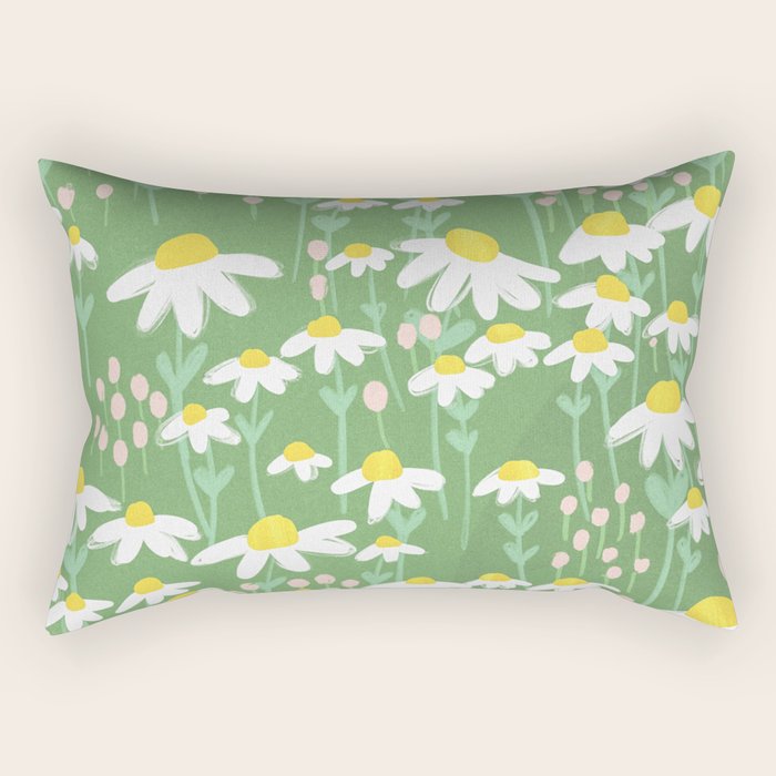 Chamomile Dream Rectangular Pillow Gallery Image 1
