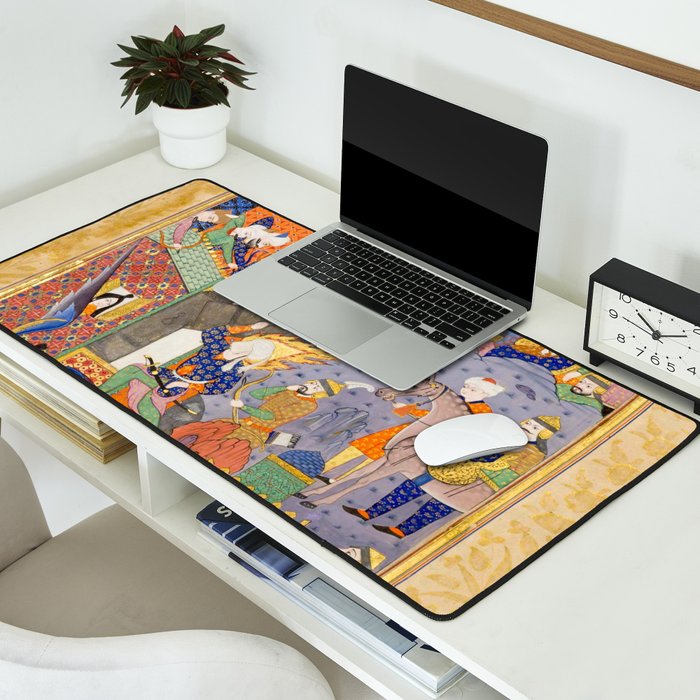 Fighting at the gates of Khaybar Islamic Antique Art  Desk Mat Gallery Image 2