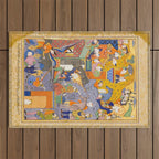 Fighting at the gates of Khaybar Islamic Antique Art  Outdoor Rug Gallery Image 1