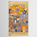 Fighting at the gates of Khaybar Islamic Antique Art  Tablecloth Gallery Image 2