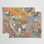 Fighting at the gates of Khaybar Islamic Antique Art  Placemat Gallery Image 1