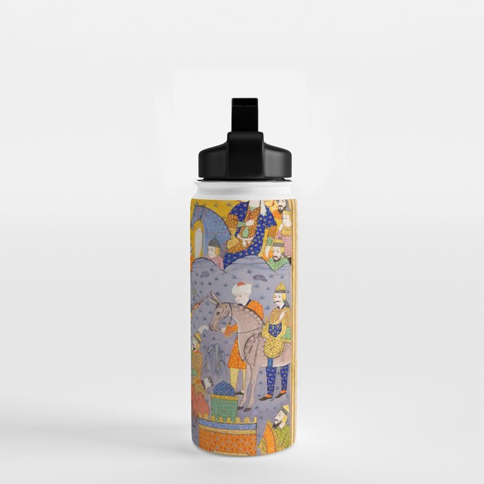 Fighting at the gates of Khaybar Islamic Antique Art  Water Bottle Gallery Image 2