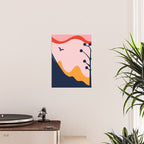 Abstract mountain nature landscape art Poster Gallery Image 2