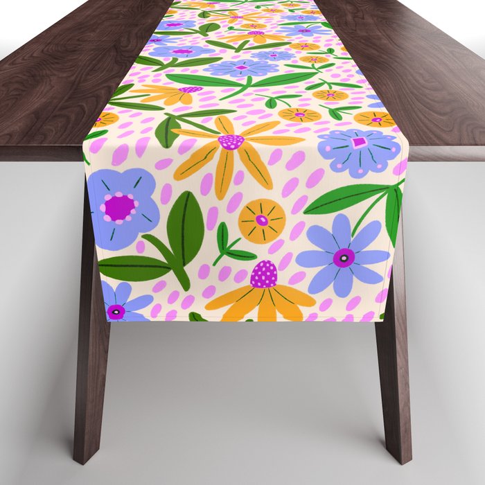 Summer Bright Floral #1 Table Runner Gallery Image 1